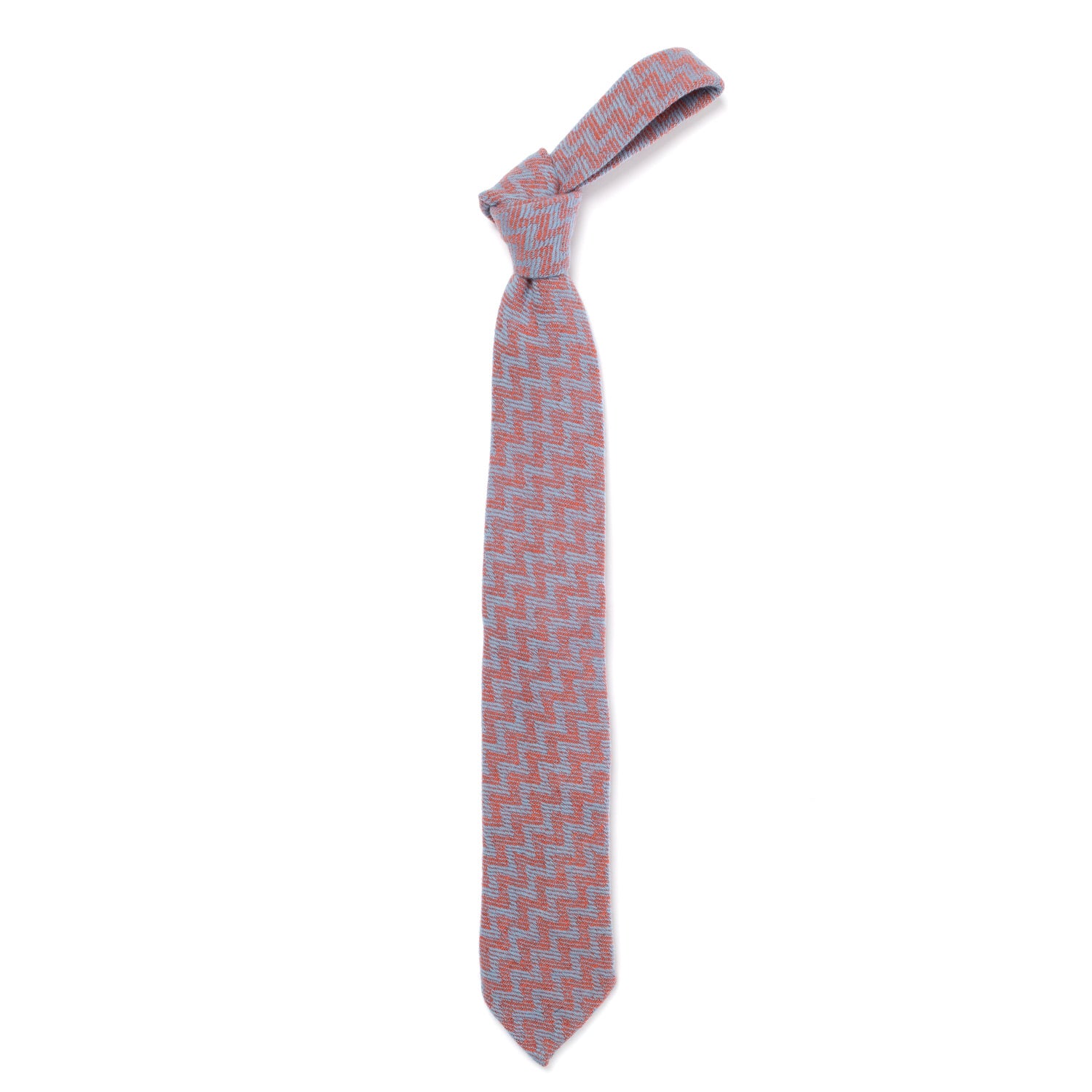 Limited Deadstock Edition: Tie "Vintage Tweed" made from pure Wool - hand-rolled
